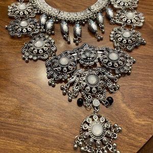 Beautiful silver designed necklace